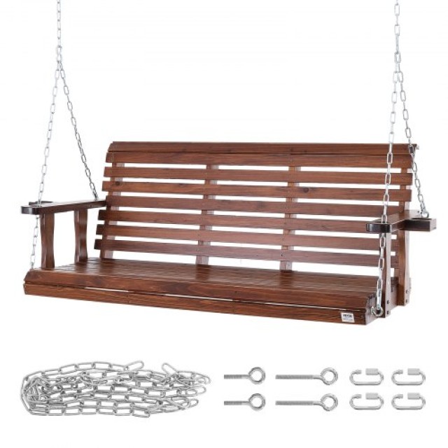 VEVOR Ξύλινη Κούνια Βεράντας 1.7m, Καφέ  MLQQCMK55YCZ7ZKXCV0