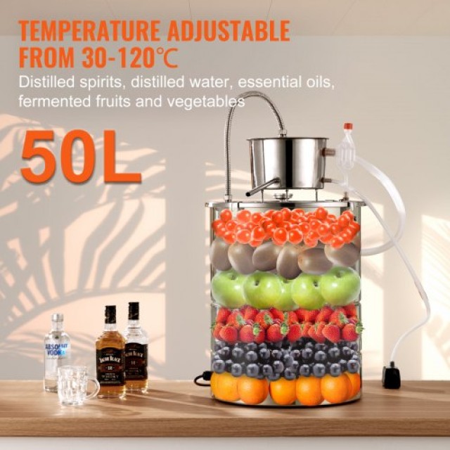 VEVOR  Αποστακτήρας Αιθέριων Ελαίων 13L με Θάμπερ & Αντλία Νερού  DLNTZLQYYS50LEHB5V2