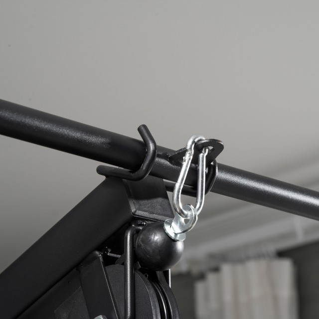 HOMCOM Fitness Station με γεμισμένο κάθισμα και πλάτη, σε ατσάλι και PU, 135x103x210 cm, Μαύρο A91-178