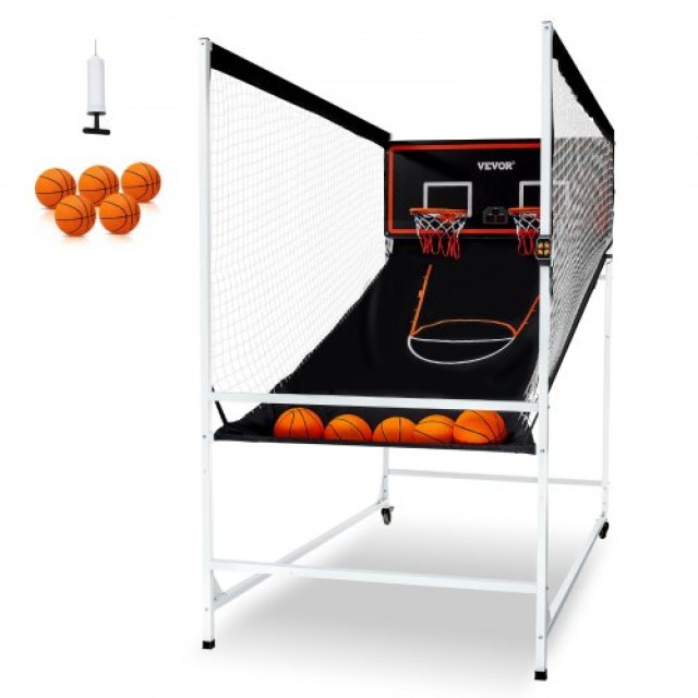 VEVOR Εσωτερικό Διπλό Παιχνίδι Μπάσκετ Arcade 2 Παίκτες 5 Μπάλες TJ...