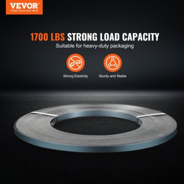 VEVOR Ταινία Συσκευασίας Χάλυβα 3/4 x 1640 1700 lbs  BZKZDGD34YC17YHGVV0