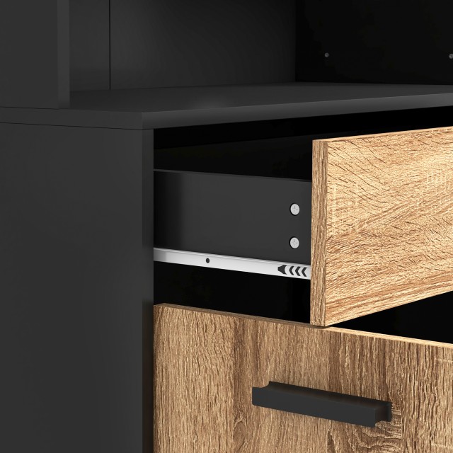 HOMCOM Ξύλινος Μπουφές Κουζίνας με 2 Ντουλάπια με Διπλές Πόρτες και...