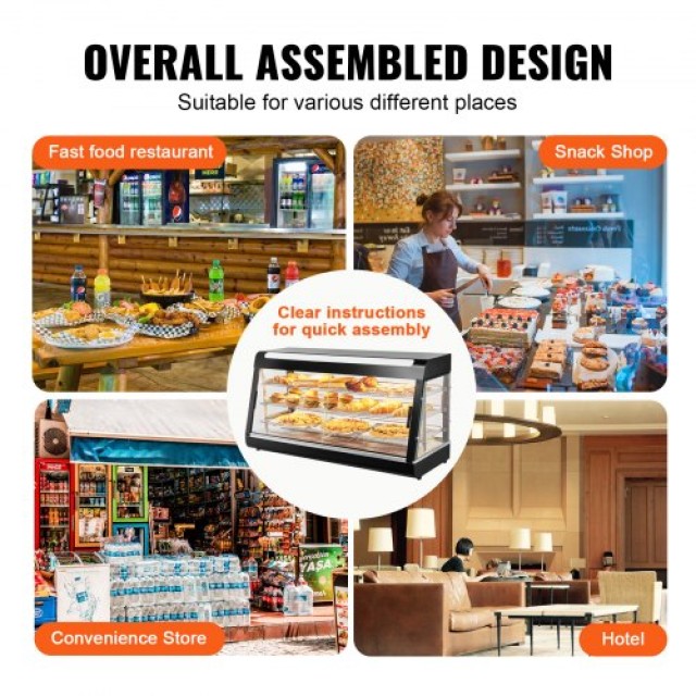 Επαγγελματική Θερμαινόμενη Βιτρίνα 3 Επιπέδων VEVOR  TYZSJ3C48YCYA6...