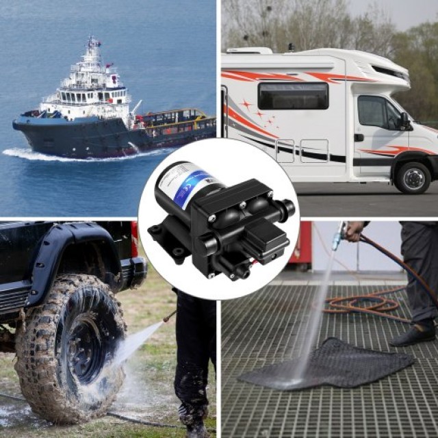 VEVOR  Αντλία Νερού 12V Αυτοαναρρόφησης 3 GPM με Διακόπτη Πίεσης 45 PSI και Αποσπώμενο Φίλτρο για RV/Σκάφος CXB-12V-3GPM00001V9