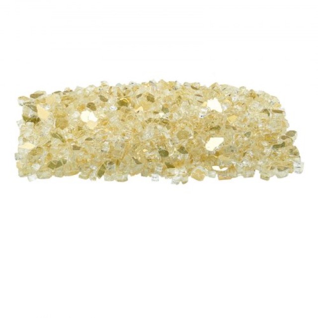 VEVOR Χρυσά Γυάλινα Διακοσμητικά Πέτρες 1/2-Inch για Τζάκι και Πυρσ...