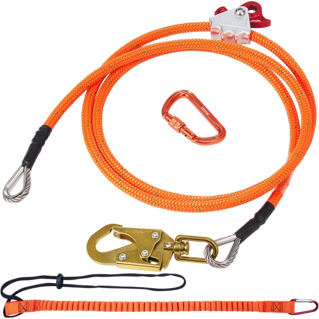 VEVOR Ατσάλινος Πυρήνας 16mm Flipline 10ft για Ασφάλεια Υψηλών Προτ...