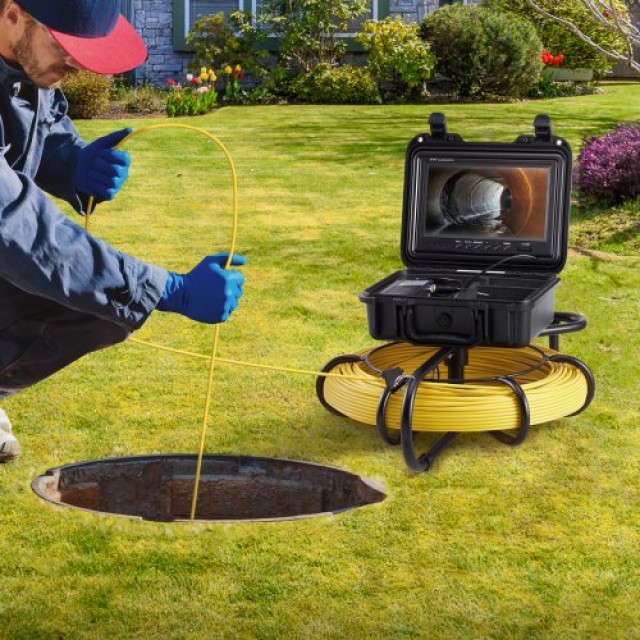 Κάμερα Αποχέτευσης VEVOR 9 720p με Καλώδιο 300 ft  JLKXSGDNK99158A0GV2
