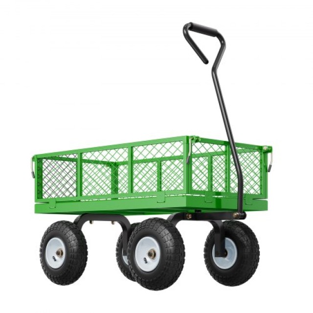 VEVOR Ατσάλινο Καρότσι Κήπου 900lbs Βαρέως Τύπου με Ρόδες 10in ZXHY...