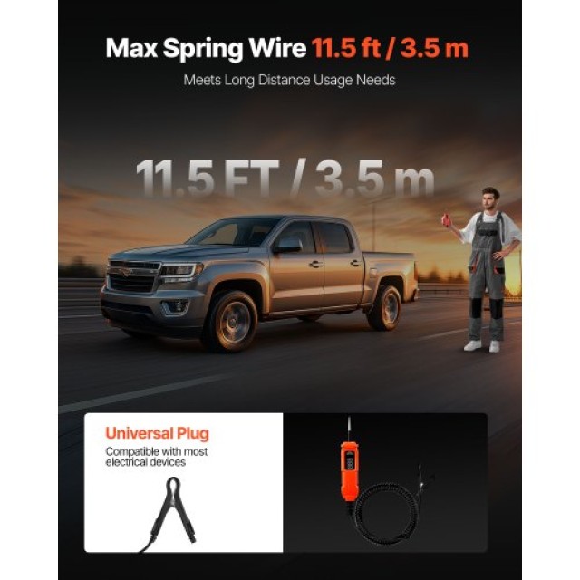 VEVOR Αυτοκινητιστικός Ελεγκτής Κυκλωμάτων, 3-72 DCV Δοκιμαστής Ισχ...