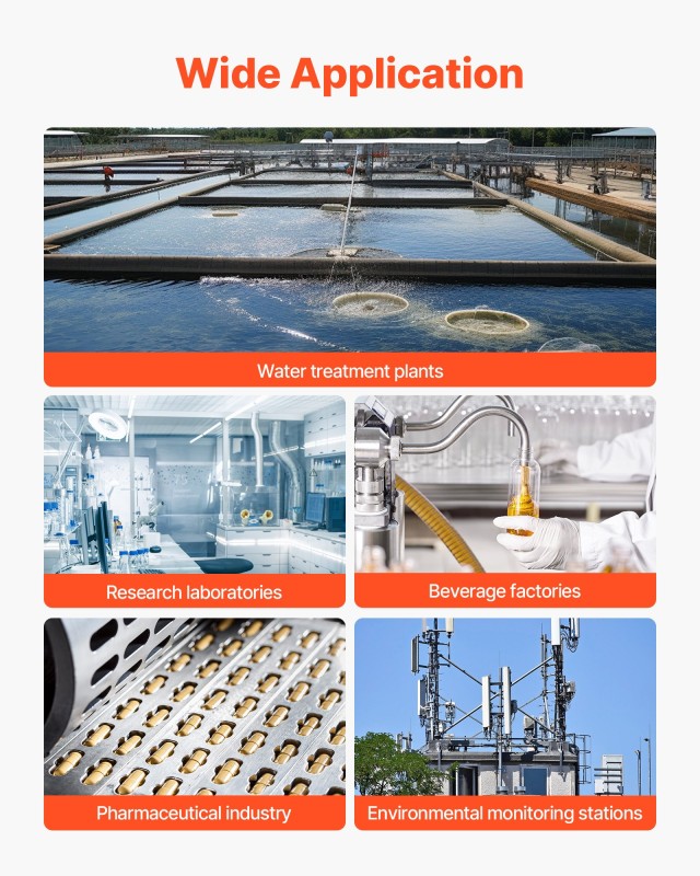 VEVOR Φορητό Νεφελόμετρο 0–1000 NTU Συμβατό με ISO 7027 BXSZDJHG010...