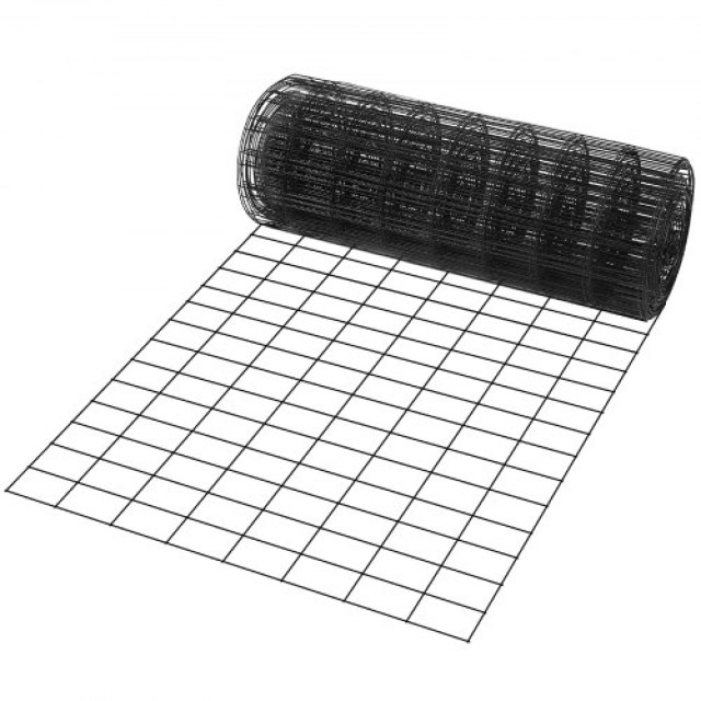 VEVOR Πλέγμα Σύρματος 24 x 50, Γαλβανισμένο & Επικαλυμμένο, 16 Gauge, για Κοτέτσια & Περιφράξεις  JSGSWL24IN509K581V0