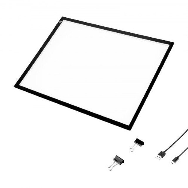 VEVOR Πίνακας Φωτισμού LED A3 με Τροφοδοσία USB και Ρυθμιζόμενη Φωτεινότητα σε 3 Επίπεδα για Ιχνηλάτηση DXA3FCDS0000H5WLLV9