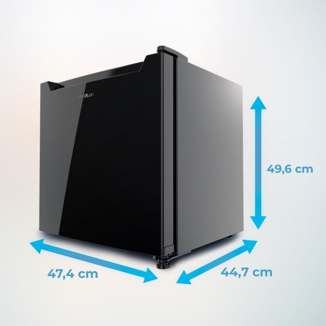 CECOTEC  Μίνι Ψυγείο Bolero CoolMarket TT 31 Dual Black E - Μετατρέψιμο σε Καταψύκτη, Μαύρη Πόρτα, Έλεγχος Θερμοκρασίας 0ºC έως 5ºC και -24ºC έως -16ºC, Χωρητικότητα 31 Λίτρα, Διαστάσεις 49.6x47.4 εκ.  CEC-01974