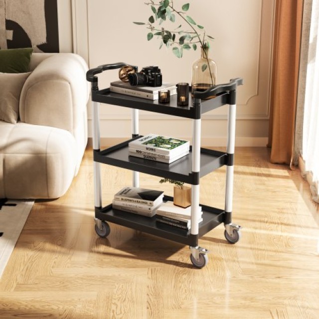 VEVOR Βαρέως Τύπου Καρότσι Εξυπηρέτησης 300 lbs 2 Επιπέδων με Ρόδες SXSYTCZHHS2CIXC11V0