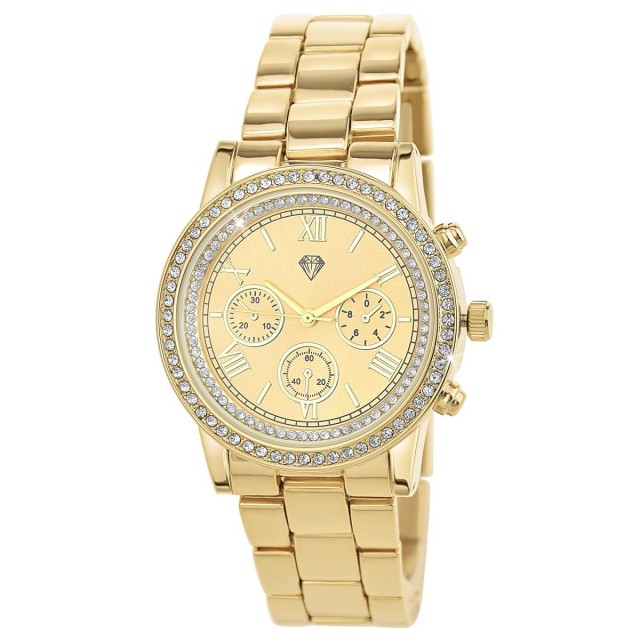 So Charm Ρολόι με μπρασελέ διακοσμημένο με Κρύσταλλα Swarovski,Χρυσ...