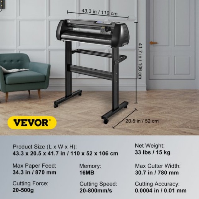 VEVOR Κοπτικό Βινυλίου 34 με Bluetooth & Λογισμικό SignMaster  KZJHSOCSK870L7GRHV2
