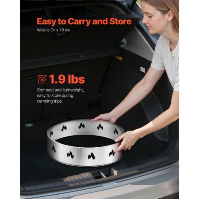 VEVOR Βάση Πυράς για Solo Stove Bonfire 49.5 cm Ακαπνιστή Πυρά Οκλο...