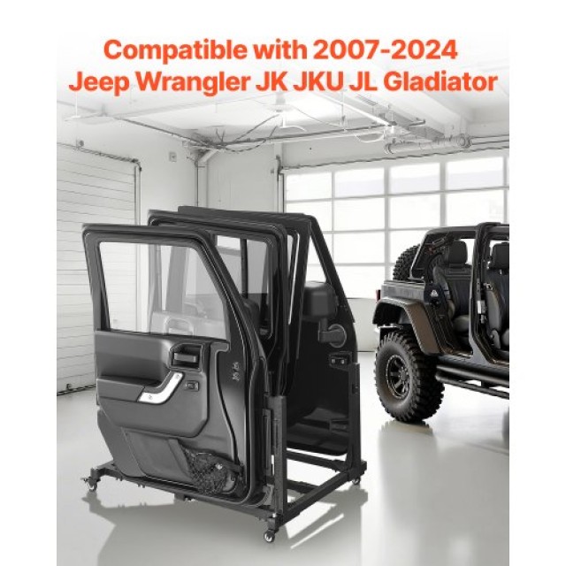 VEVOR Καρότσι Αποθήκευσης Πορτών για Jeep Wrangler & Gladiator CMTC...