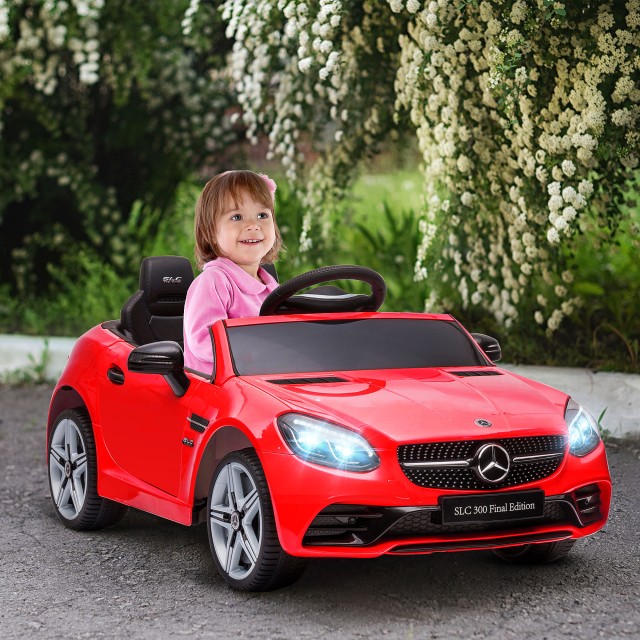 AIYAPLAY Ηλεκτρικό Αυτοκίνητο για Παιδιά Άδεια Mercedes SLC 300 με Τηλεχειριστήριο σε PP και Μέταλλο 107x62.5x44 cm Κόκκινο 370-