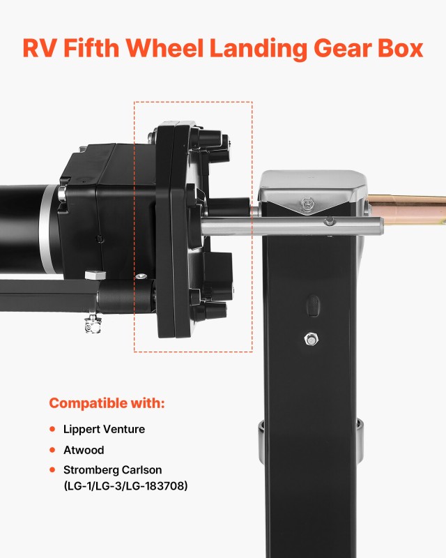 VEVOR Κουτί Συστήματος Προσγείωσης RV Fifth Wheel για Lippert Ventu...