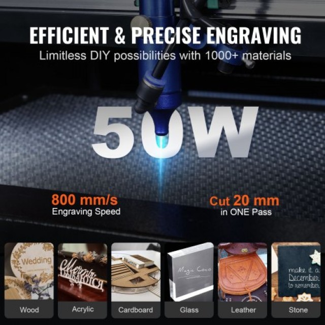 VEVOR 50W CO2 Laser Χαράκτης 300x500 mm  YTSDKJOCCO23058QHV2