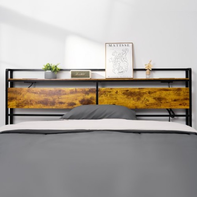 VEVOR Κεφαλάρι King Size με Ράφι και Σταθμό Φόρτισης DDCTBTMYBKBYWPKW8V2