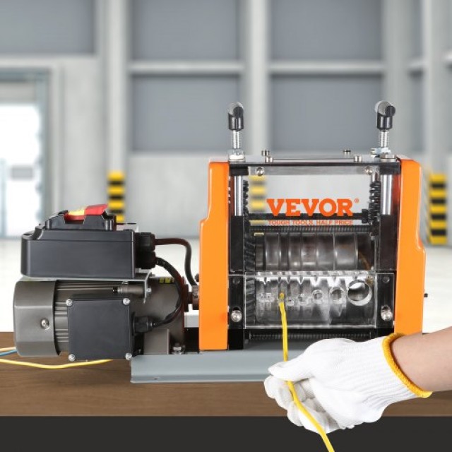 Αυτόματη Μηχανή Απογύμνωσης Καλωδίων VEVOR, 60W, 6 Στρογγυλά & 1 Επίπεδο Κανάλι  BXJL60W1525MM4XMQV2