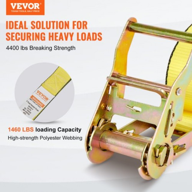 Σετ 8 Ιμάντες VEVOR με Καστάνια, Αντοχή 4400 lb, 2 x 15 για Ασφάλιση Φορτίου  JLDJETRACK2X1CSXCV0
