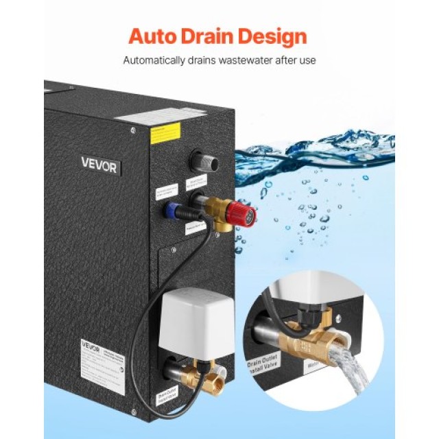 VEVOR Γεννήτρια Ατμού 7,5 kW με Σύστημα Ελέγχου για Οικιακή Σάουνα ...