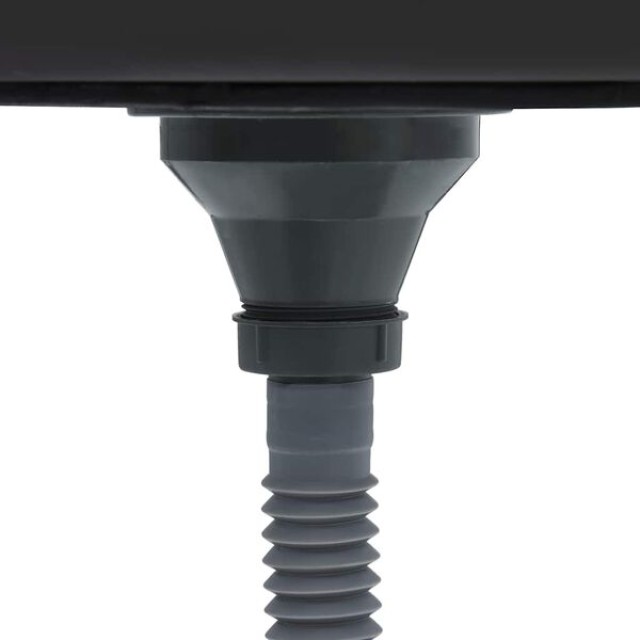 vidaXL Νεροχύτης Κουζίνας Χειροποίητος Μαύρος από Ανοξείδωτο Ατσάλι...