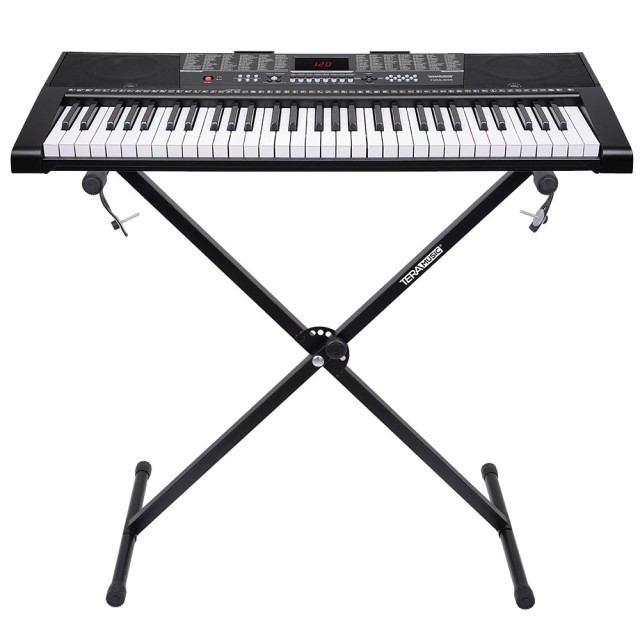 BAKAJI Πτυσσόμενη Μεταλλική Βάση Στήριξης Πλήκτρων Μουσικής με Ρυθμ... BAKAJI Πτυσσόμενη Μεταλλική Βάση Στήριξης Πλήκτρων Μουσικής με Ρυθμ...