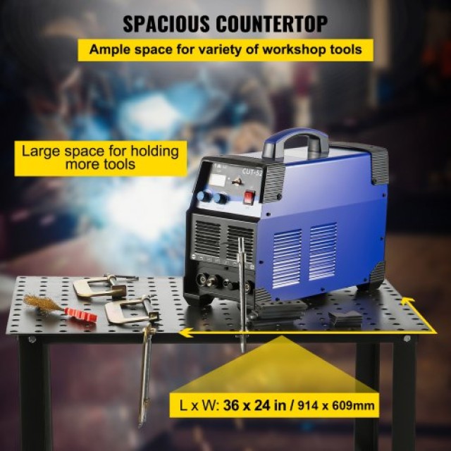 VEVOR Τραπέζι Συγκόλλησης 36 x 24 800LBS Εργαστηριακός Πάγκος Συγκό...
