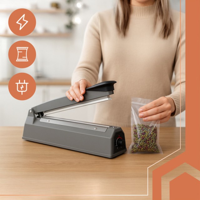 Ruhhy Χειροκίνητη Μηχανή Σφραγίσματος 300mm για Σπίτι & Γραφείο 26104