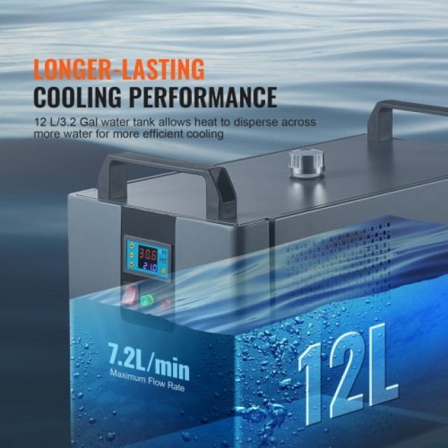 VEVOR Βιομηχανικός Ψύκτης Νερού για CO2 Laser 12L  GYLS72LMIN12LP9R6V2