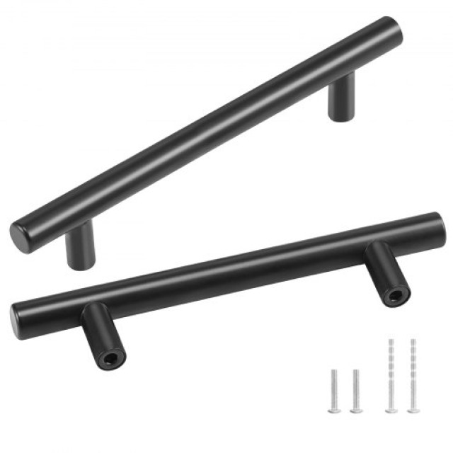 VEVOR  30 Μαύρα Λαβές Ντουλαπιών 128mm από Ανοξείδωτο Ατσάλι  CJLSBXGPS30P14N2KV0