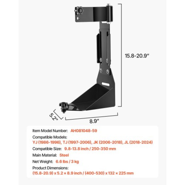 VEVOR Βάση Υψηλής Ανύψωσης για Jeep Wrangler YJ/TJ/JK/JL NCQJDPJAZT...