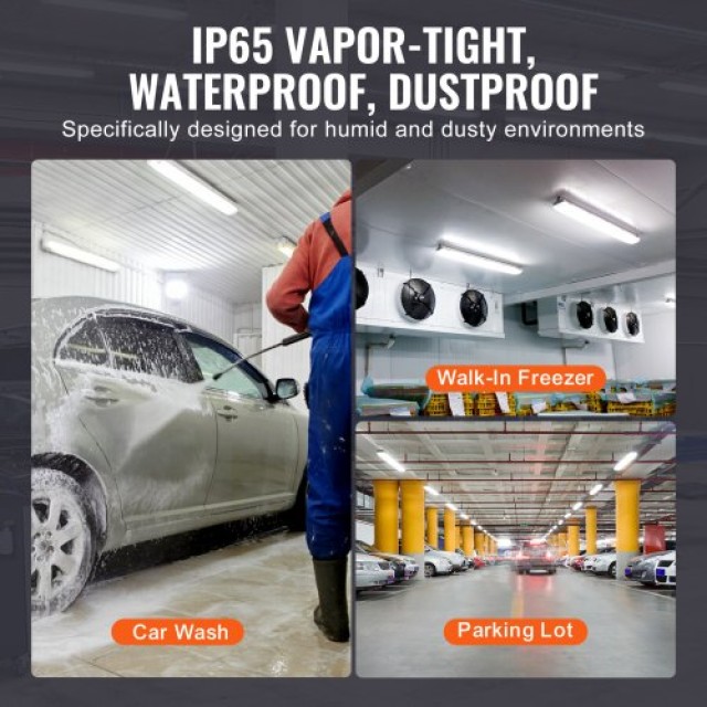 VEVOR 4x4FT LED Ανθεκτικό Φωτιστικό 60W 7400LM 5000K  FZQD4FT4JT60THPABV7