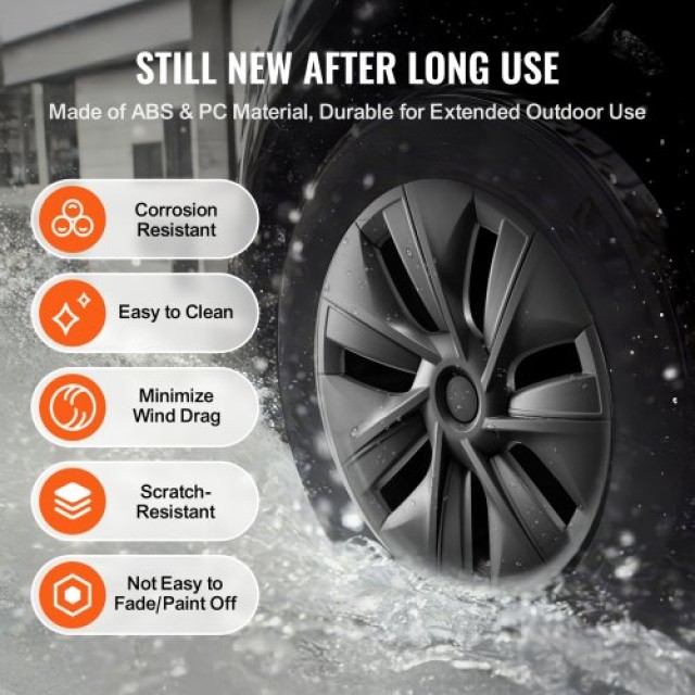 VEVOR  Κάλυμμα Ζάντας 19 για Model Y 2020-2023 με Οπή Βαλβίδας  QFGLGGZYKQFGH9ABDV0