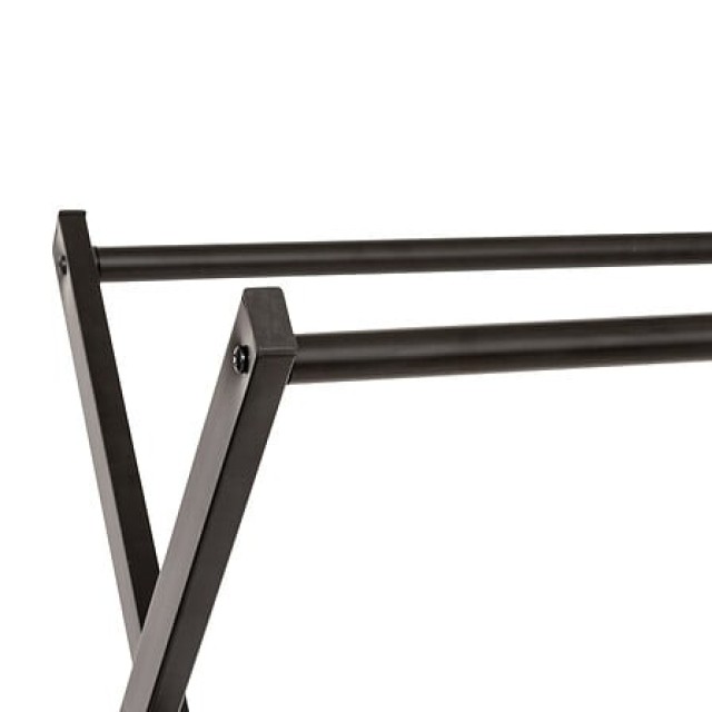 Διπλή Μεταλλική Κρεμάστρα Ρούχων 98 x 43,5 x 145 cm Μαύρο 205530 5F...