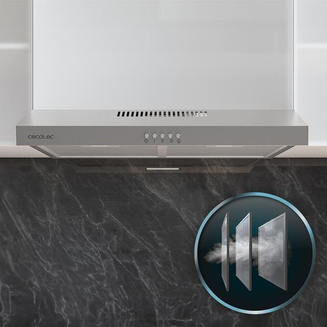 Απορροφητήρας Κουζίνας  Bolero Flux CM 602200 Inox B 60 cm  CECOTEC CEC-02858