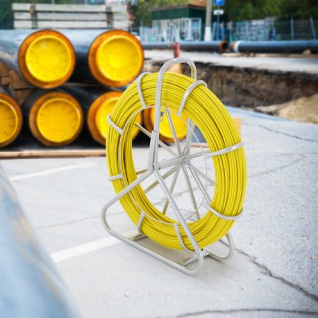 VEVOR Ταινία Ψαρέματος Fiberglass, 150m, 8mm, Μεταλλική Βάση, 3 Κεφαλές, Μη Αγωγική  DZJYD516492FT7WCTV0