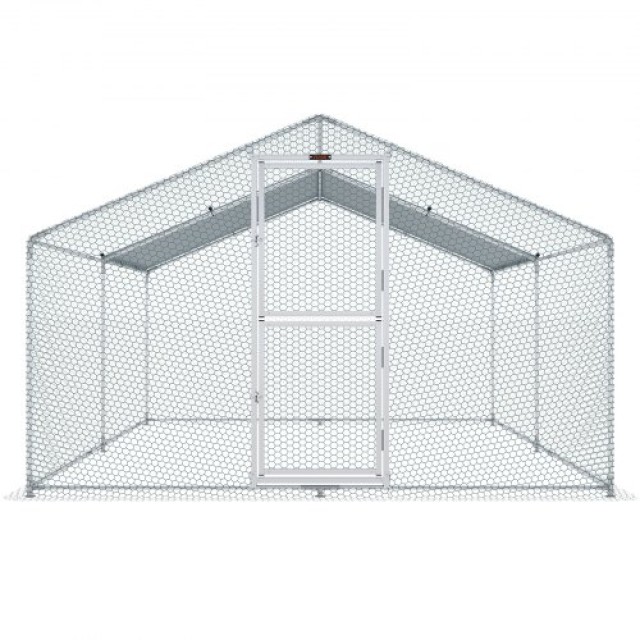Μεταλλικό Κοτέτσι VEVOR, 13.1 x 9.8 x 6.6 ft, Με Αδιάβροχο Κάλυμμα και Προστατευτικό Πλέγμα  BR131X98X64FTQ5OBV0