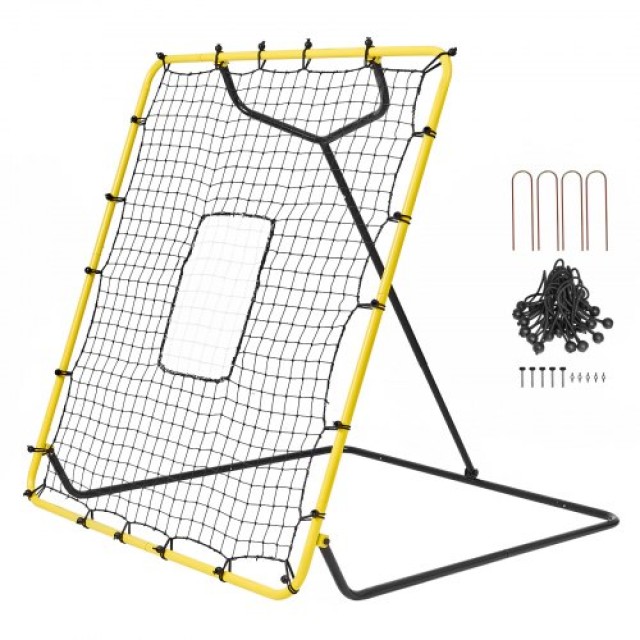 VEVOR Δίχτυ Επιστροφής Μπέιζμπολ & Σόφτμπολ 4x4.5 Ft Ρυθμιζόμενης Γ...