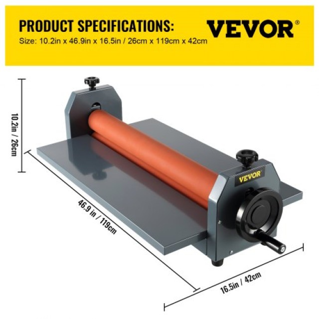 VEVOR 1000MM Χειροκίνητη Μηχανή Ψυχρής Πλαστικοποίησης 39  LBS1000SDLBJ00001V0