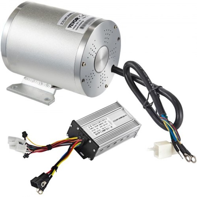 Σετ Ηλεκτρικού Κινητήρα VEVOR 1800W 48V για Σκούτερ/Καρτ/Ποδήλατο  ...
