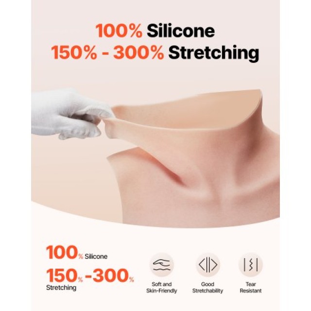 VEVOR Σιλικόνη Στήθος C-Cup Ψεύτικο για Cosplay Drag Queen GJYXJKGL... VEVOR Σιλικόνη Στήθος C-Cup Ψεύτικο για Cosplay Drag Queen GJYXJKGL...