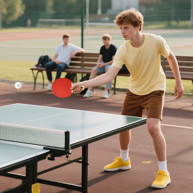 SPORTNOW Σετ 4 Ρακέτες Πινγκ Πονγκ και 8 Μπαλάκια με Θήκη Μεταφοράς...