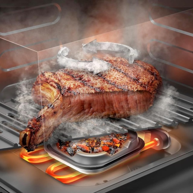 Φριτέζα Αέρος/ Airfryer 6,5L / 2200W με Διπλό Grill Cecofry&Grill Smokin 6500 Μαύρο CEC-101135 Cecotec