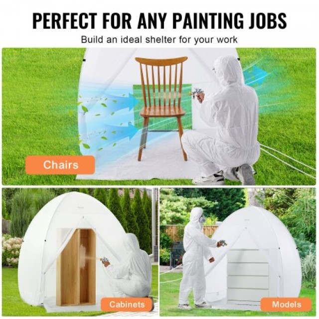 Φορητή Σκηνή Βαφής VEVOR 60x60x70 εκ.  BXSPQ606070INA0UEV0