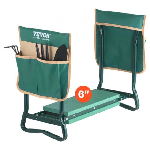 VEVOR Πτυσσόμενο Σκαμπό Κήπου με Γονυκλισία 6 330lbs Χωρητικότητα 6...